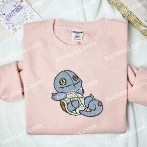 Squirtle Pokmon Anime Embroidered Shirt 9