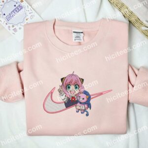 Anya Cute Spy x Family Anime Embroidered Shirt 2 Anya Cute Spy x Family Anime Embroidered Shirt