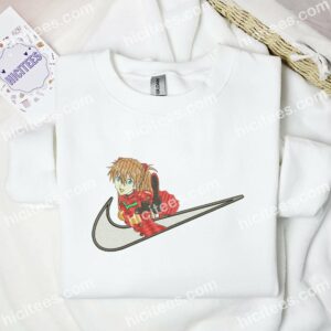 Asuka Langley Neon Genesis Evangelion Anime Embroidered Shirt 3