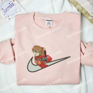 Asuka Langley Neon Genesis Evangelion Anime Embroidered Shirt