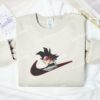 Black Goku Side Face Dragon Ball Anime Embroidered Shirt