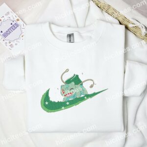 Bulbasaur Pokmon Anime Embroidered Shirt 3 2