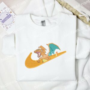 Charizard Angry Pokemon Anime Embroidered Shirt 1 Charizard Angry Pokmon Anime Embroidered Shirt 3