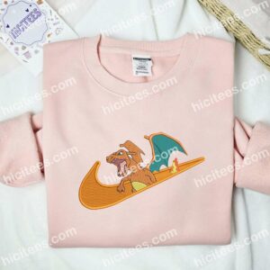 Charizard Angry Pokemon Anime Embroidered Shirt 2 Charizard Angry Pokmon Anime Embroidered Shirt