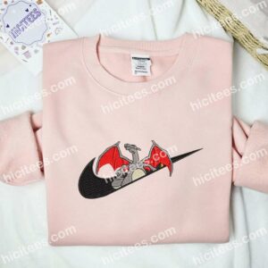 Charizard Pokemon Anime Embroidered Shirt 2 Charizard Pokmon Anime Embroidered Shirt 6
