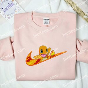 Charmander Pokemon Anime Embroidered Shirt 2 Charmander Pokmon Anime Embroidered Shirt 4