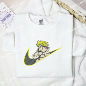 Dio Brando JoJo Bizarre Adventure Anime Embroidered Shirt 1 Dio Brando JoJo Bizarre Adventure Anime Embroidered Shirt 3