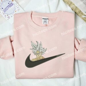 Goku Super Saiyan White Hair Dragon Ball Anime Embroidered Shirt