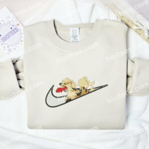 Arcanine Pokemon Anime Embroidered Shirt 1 Arcanine Pokemon Anime Embroidered Shirt 3