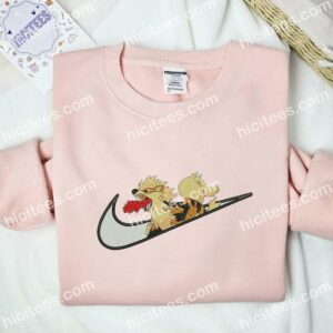 Arcanine Pokemon Anime Embroidered Shirt 2 Arcanine Pokemon Anime Embroidered Shirt