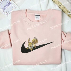 Eevee Pokemon Anime Embroidered Shirt 2 Eevee Pokemon Anime Embroidered Shirt