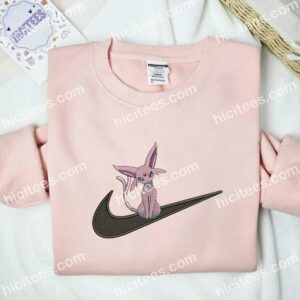 Espeon Pokemon Anime Embroidered Shirt 2 Espeon Pokemon Anime Embroidered Shirt