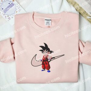 Kid Goku Cute Dragon Ball Anime Embroidered Shirt 2 Kid Goku Cute Dragon Ball Anime Embroidered Shirt