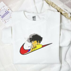 Spike Spiegel Cowboy Bebop Anime Embroidered Shirt 1 Spike Spiegel Cowboy Bebop Anime Embroidered Shirt 3