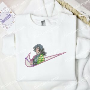 Giyu Tomioka Demon Slayer Anime Embroidered Shirt 1 Giyu Tomioka Demon Slayer Anime Embroidered Shirt 3
