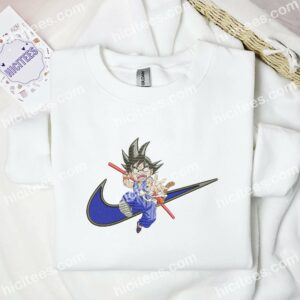 Goku Jump Dragon Ball Anime Embroidered Shirt 1 Goku Jump Dragon Ball Anime Embroidered Shirt 3