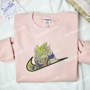 Goku Fighting Dragon Ball Anime Embroidered Shirt 2 Goku Fighting Dragon Ball Anime Embroidered Shirt 1