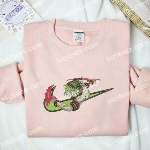 Gyutaro Demon Slayer Anime Embroidered Shirt 2 Gyutaro Demon Slayer Anime Embroidered Shirt