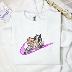 Killer Queen And Kira Yoshikage JoJo Bizarre Adventure Anime Embroidered Shirt 3