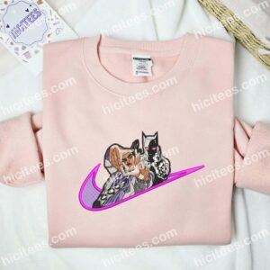 Killer Queen And Kira Yoshikage JoJo Bizarre Adventure Anime Embroidered Shirt