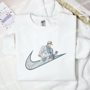 Kujo Jotaro Costume White Suit JoJo Bizarre Adventure Anime Embroidered Shirt 1 Kujo Jotaro Costume White Suit JoJo Bizarre Adventure Anime Embroidered Shirt 3