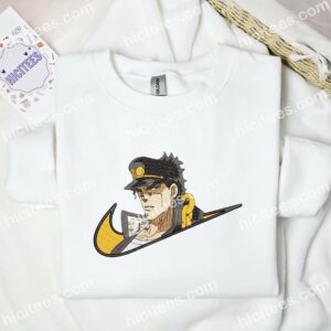 Kujo Jotaro JoJo Bizarre Adventure Anime Embroidered Shirt 3