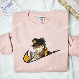 Kujo Jotaro JoJo Bizarre Adventure Anime Embroidered Shirt