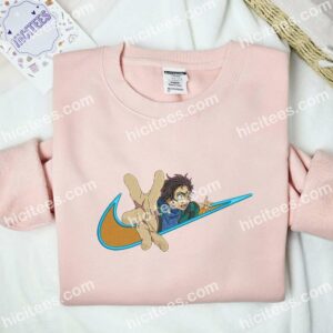 Kamado Tanjiro Demon Slayer Anime Embroidered Shirt 2 Kamado Tanjiro Demon Slayer Anime Embroidered Shirt 1