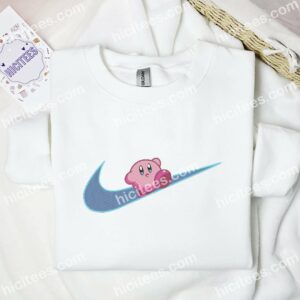 Kirby Pokemon Anime Embroidered Shirt 1 Kirby Pokmon Anime Embroidered Shirt 3