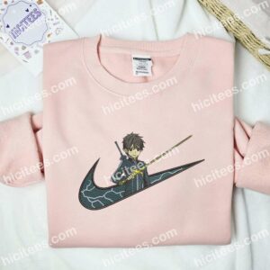 Kirigaya Kazuto Sword Art Online Anime Embroidered Shirt 2 Kirigaya Kazuto Sword Art Online Anime Embroidered Shirt