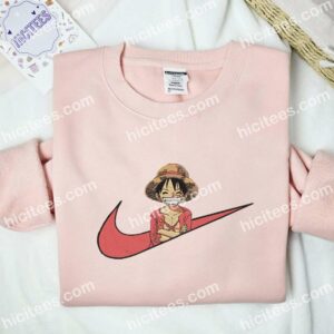 Luffy Smile One Piece Anime Embroidered Shirt 1
