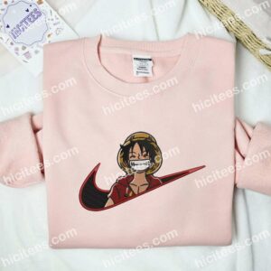 Luffy Smile One Piece Anime Embroidered Shirt