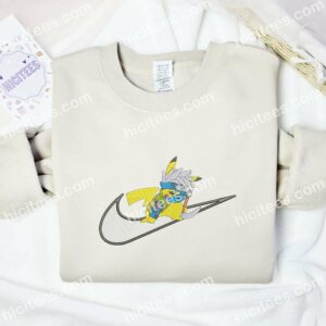Pikachu Cosplay Kakashi Pokemon Anime Embroidered Shirt 1 Pikachu Cosplay Kakashi Pokemon Anime Embroidered Shirt 3