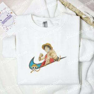 Luffy Fist One Piece Anime Embroidered Shirt 1 Luffy Fist One Piece Anime Embroidered Shirt 3 1