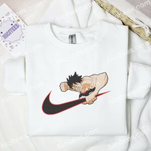 Luffy Fist One Piece Anime Embroidered Shirt 1 Luffy Fist One Piece Anime Embroidered Shirt 3