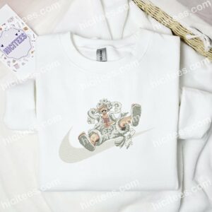 Luffy Gear 5 One Piece Anime Embroidered Shirt 1 Luffy Gear 5 One Piece Anime Embroidered Shirt 3 1
