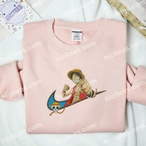 Luffy Fist One Piece Anime Embroidered Shirt 2 Luffy Fist One Piece Anime Embroidered Shirt 1