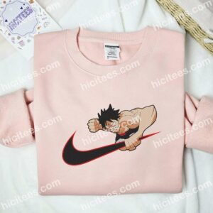 Luffy Fist One Piece Anime Embroidered Shirt 2 Luffy Fist One Piece Anime Embroidered Shirt