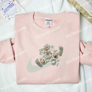 Luffy Gear 5 One Piece Anime Embroidered Shirt 2 Luffy Gear 5 One Piece Anime Embroidered Shirt 1