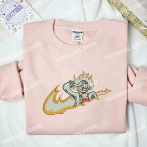 Luffy Laugh One Piece Anime Embroidered Shirt 2 Luffy Laugh One Piece Anime Embroidered Shirt 1