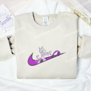 Mewtwo Pokemon Anime Embroidered Shirt 1 Mewtwo Pokemon Anime Embroidered Shirt 3