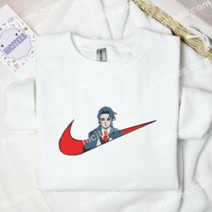 Muzan Kibutsuji Demon Slayer Anime Embroidered Shirt 3