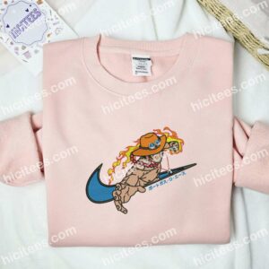 Portgas D Ace Fire Fist One Piece Anime Embroidered Shirt 2 Portgas D Ace Fire Fist One Piece Anime Embroidered Shirt