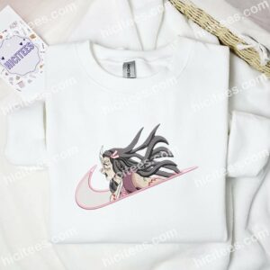 Nezuko Adult Demon Form Demon Slayer Anime Embroidered Shirt 1 Nezuko Adult Demon Form Demon Slayer Anime Embroidered Shirt 3