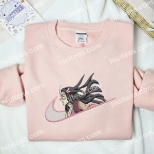 Nezuko Adult Demon Form Demon Slayer Anime Embroidered Shirt 2 Nezuko Adult Demon Form Demon Slayer Anime Embroidered Shirt