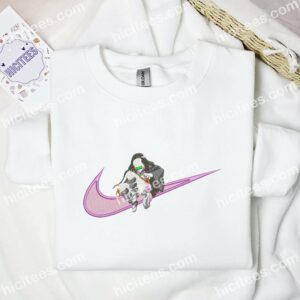 Nezuko No Face Demon Slayer Anime Embroidered Shirt 3