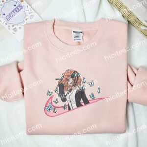 Nino Nakano Butterflies Gotoubun No Hanayome Anime Embroidered Shirt 2 Nino Nakano Butterflies Gotoubun No Hanayome Anime Embroidered Shirt