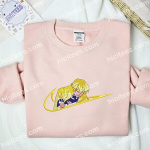 Zenitsu Agatsuma Demon Slayer Anime Embroidered Shirt 2 Zenitsu Agatsuma Demon Slayer Anime Embroidered Shirt