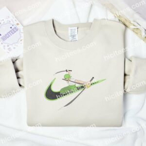 Zoro Three Sword Style One Piece Anime Embroidered Shirt 1 Zoro Three Sword Style One Piece Anime Embroidered Shirt 3