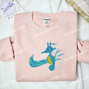 Kingdra Pokemon Anime Embroidered Shirt 2 Kingdra Pokemon Anime Embroidered Shirt